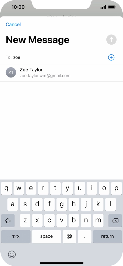 Press the required contact.