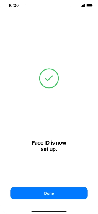 Press Done. If you haven't previously selected a phone lock code, key in a code of your own choice twice.