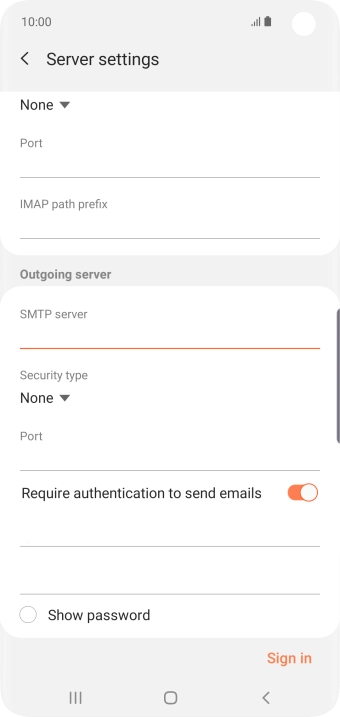 Press the drop down list below 