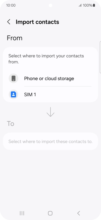 Press the name of the SIM. Press the name of the SIM.