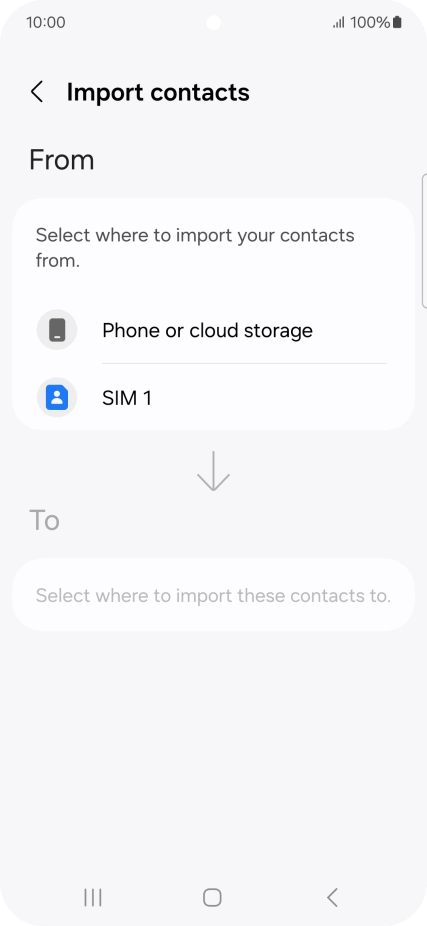 Press the name of the SIM. Press the name of the SIM.
