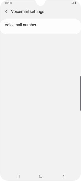 Press Voicemail number.