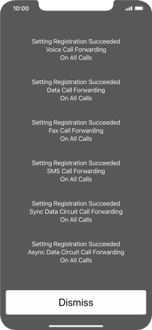 Press Dismiss. Press Dismiss.