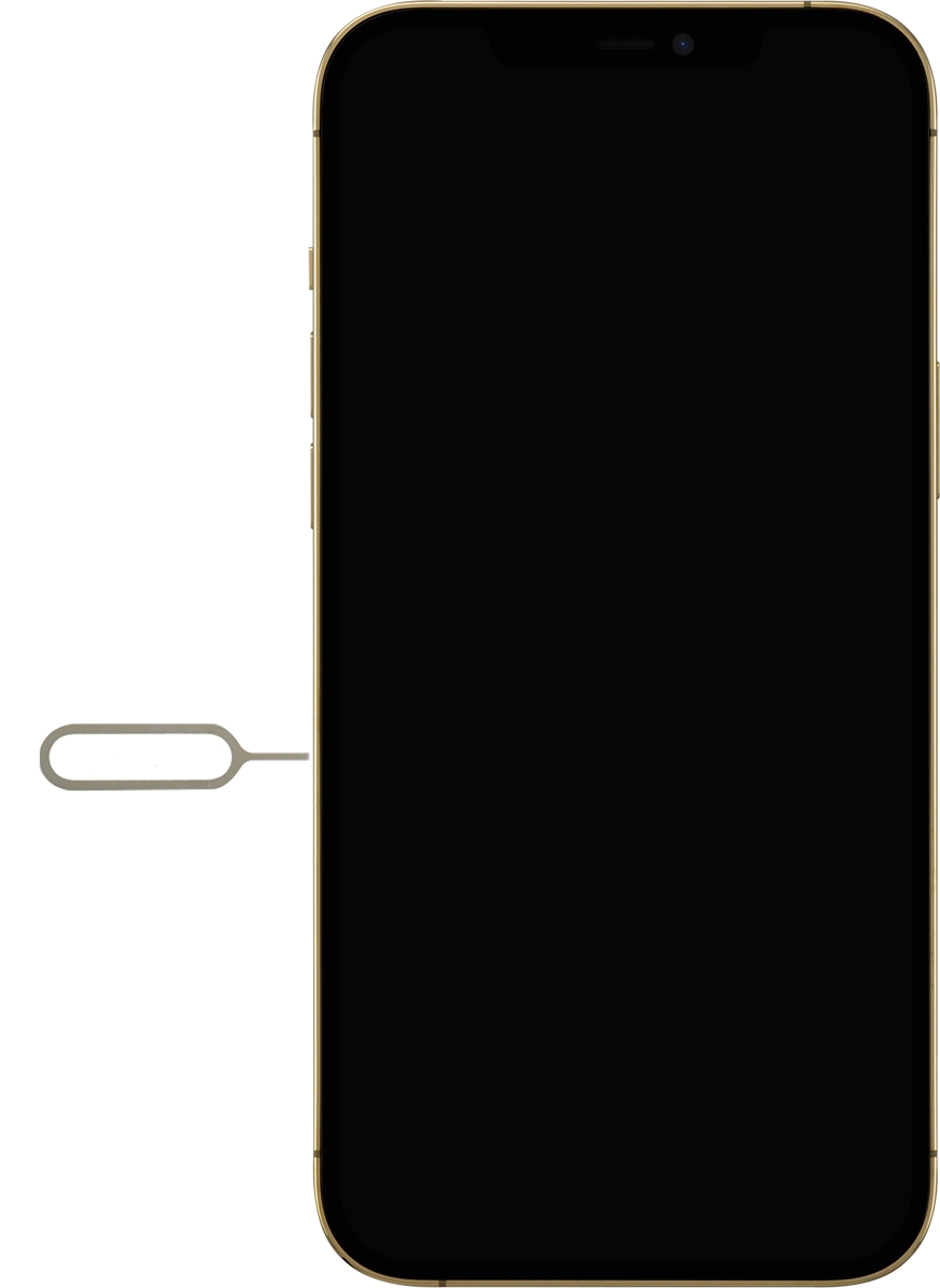 Find the opener for the SIM holder.