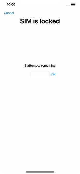 If your SIM is locked, key in your PIN and press OK.