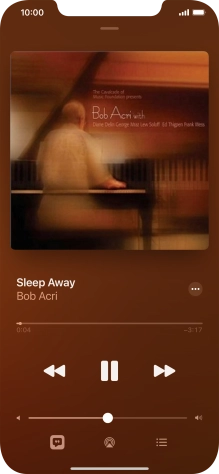 Press arrow right to go to the next audio file.