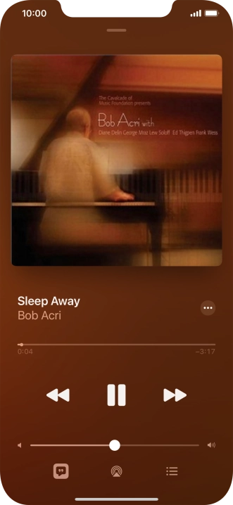 Press arrow right to go to the next audio file.