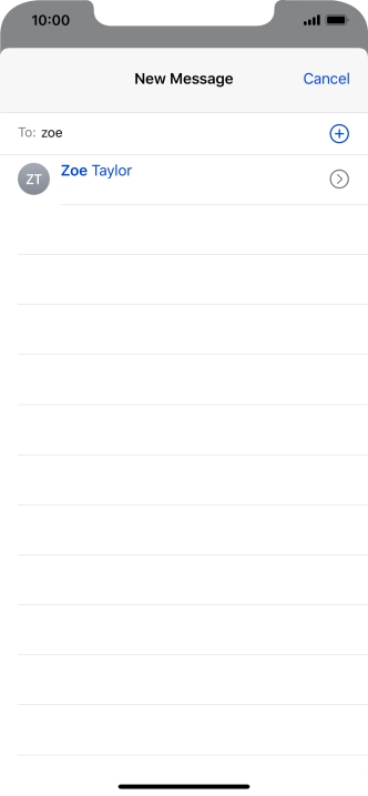 Press the required contact. Press the required contact.