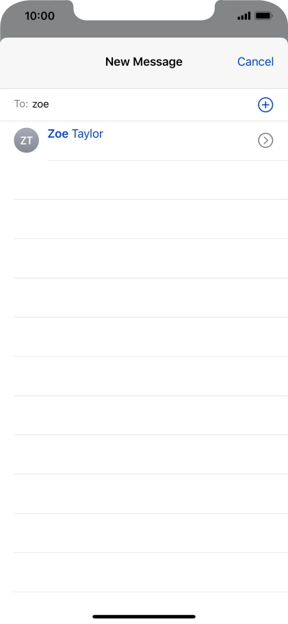 Press the required contact. Press the required contact.