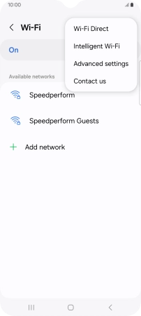 Press Intelligent Wi-Fi.