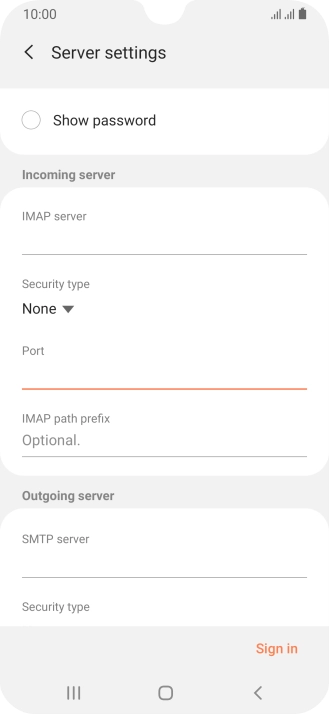 Press the field below 