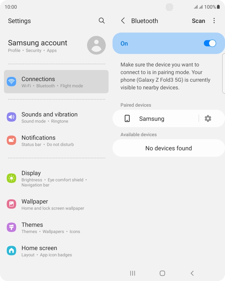 Press the Home key to return to the home screen.