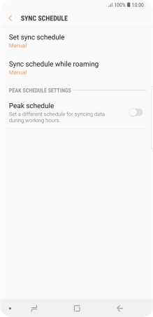Press Set sync schedule.