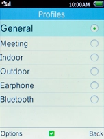 Press the Left selection key.