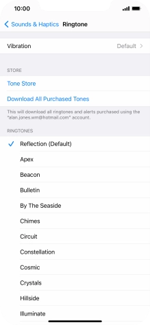 Press the required ring tones to hear them.