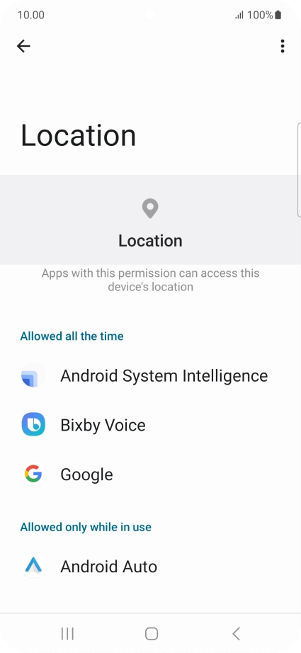 Press the required app.