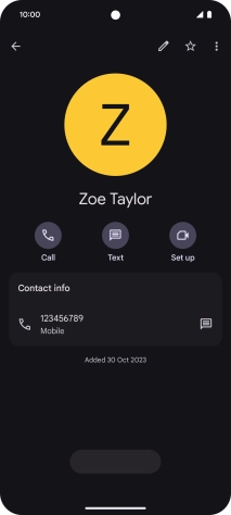 Slide your finger upwards starting from the bottom of the screen to return to the home screen.
