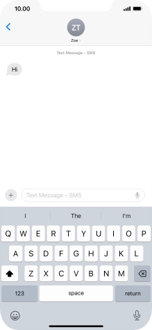 Slide your finger upwards starting from the bottom of the screen to return to the home screen.