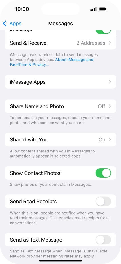 Press the indicator next to Press the indicator next to