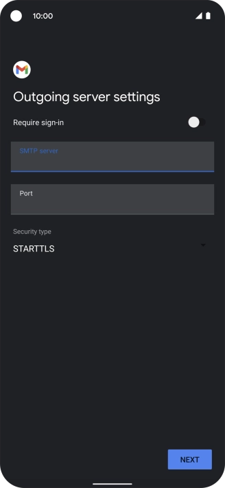 Press the field below 