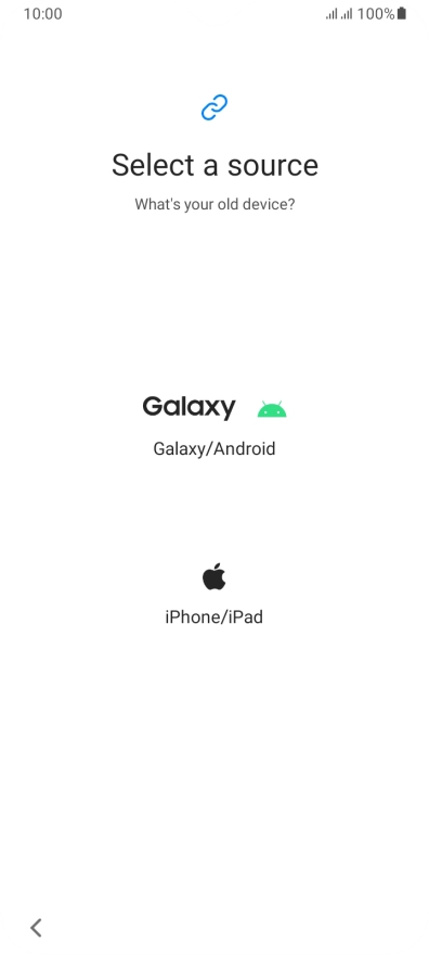 Press the required setting and follow the instructions on the screen to transfer the content from another phone.