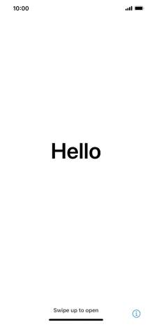 Slide your finger upwards starting from the bottom of the screen.