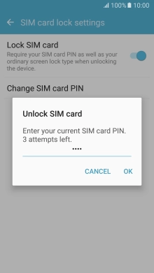 Key in your PIN and press OK.
