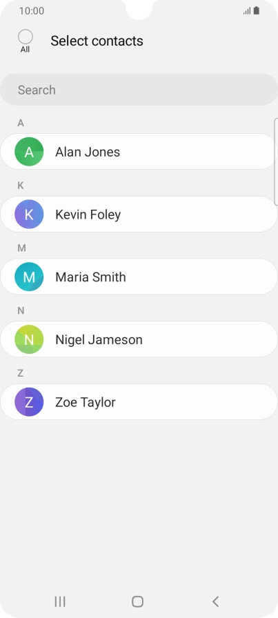 Press the field above 