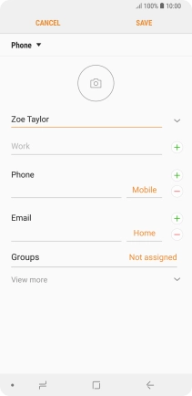 Press the field below 