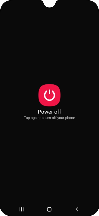 Press Power off.