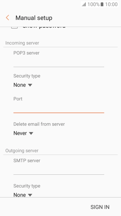 Press the drop down list below 