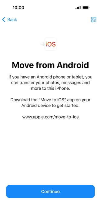 To transfer content to your phone, you need to install the app 