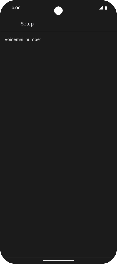 Press Voicemail number.