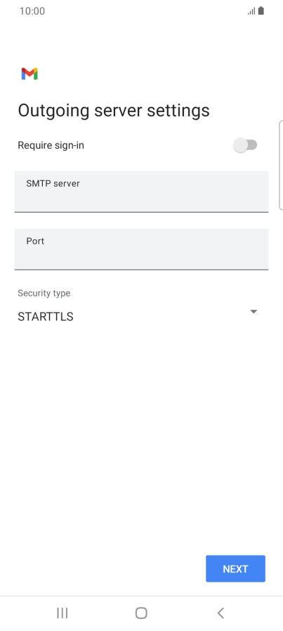 Press the field below 