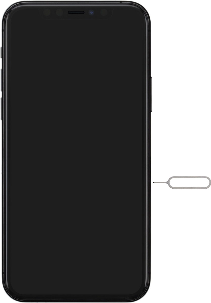 Find the opener for the SIM holder.