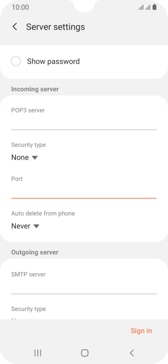 Press the drop down list below 