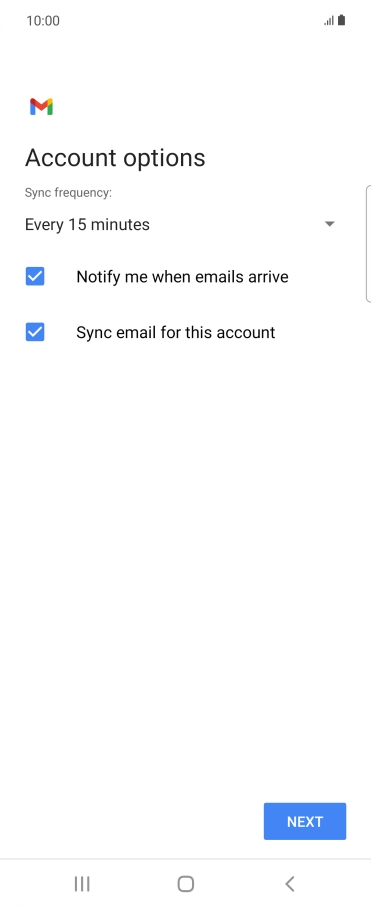 Press the drop down list below 