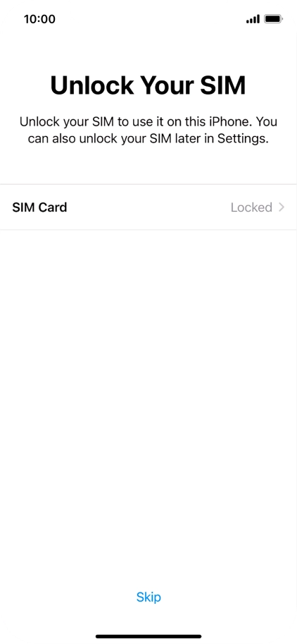 Press SIM Card.