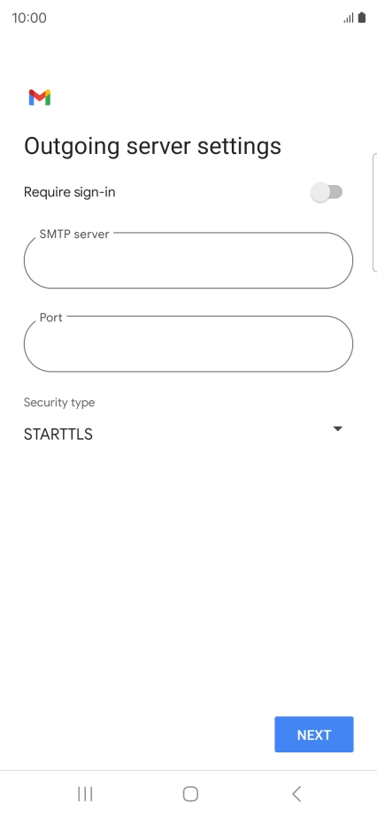 Press the field below 
