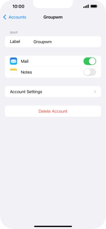 Press Account Settings.