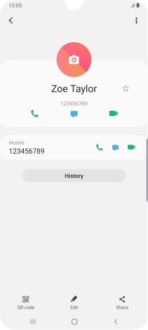 Press the Home key to return to the home screen.