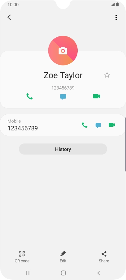 Press the Home key to return to the home screen.