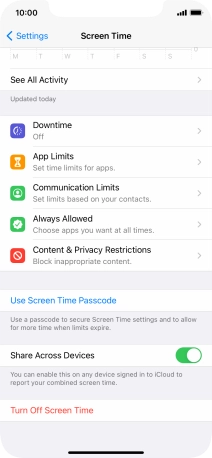 Press the indicator next to Press the indicator next to