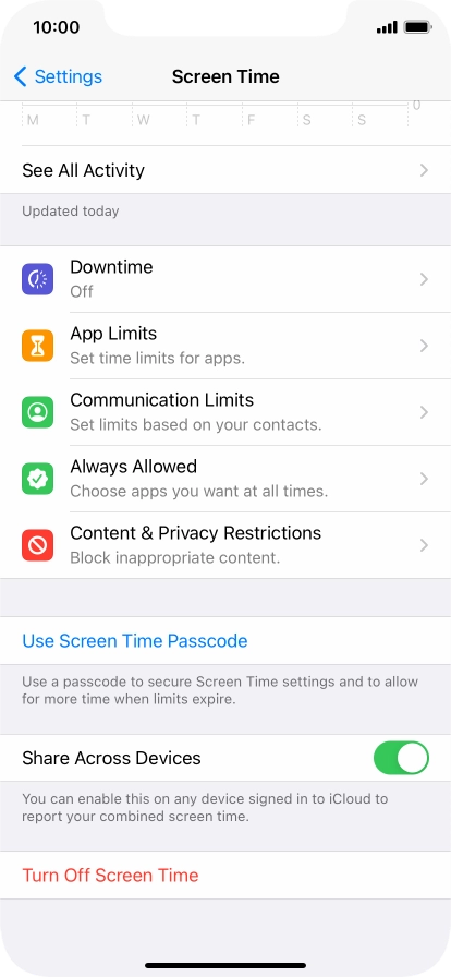 Press the indicator next to Press the indicator next to