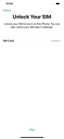 Press SIM Card.