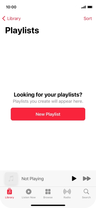 Press New Playlist.