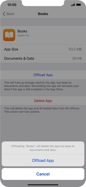 Press Offload App.