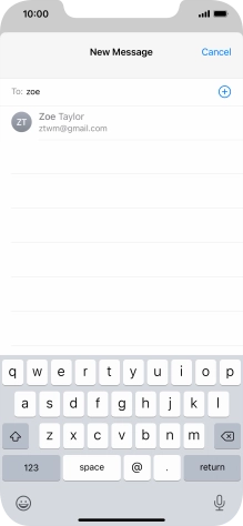 Press the required contact. Press the required contact.