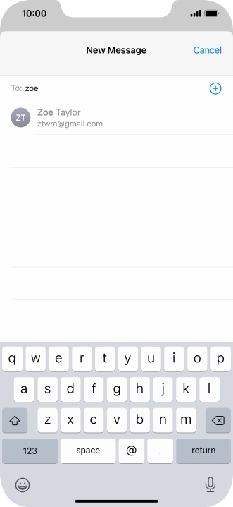 Press the required contact. Press the required contact.