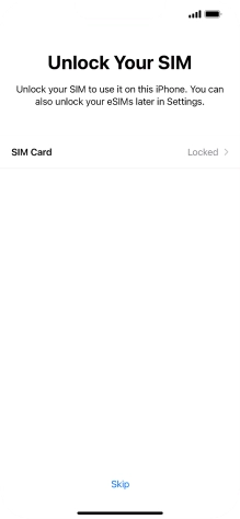 Press SIM Card.